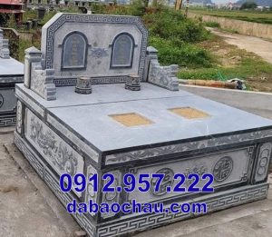 Mẫu mộ đôi bằng đá tại An Giang, Kiên Giang