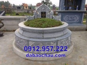27 Mẫu mộ tròn bằng đá tại Bạc Liêu Hậu Giang Cà Mau đẹp nhất