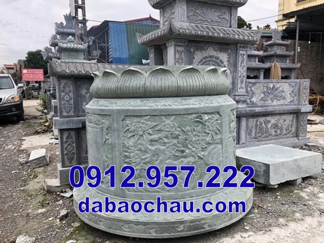 mẫu mộ đá tròn tại Lâm Đồng