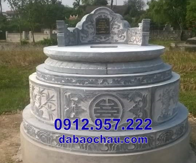 mẫu mộ đá tròn tại Quảng Nam
