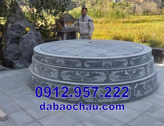 mẫu mộ xây tròn đẹp tại Bình Thuận