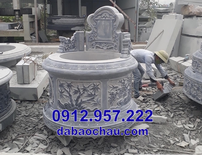 mẫu xây mộ tròn tại Ninh Thuận
