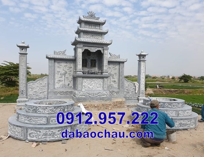 mộ đá tròn đẹp tại Bình Phước