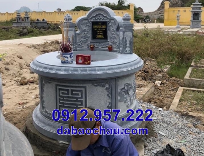 xây mộ hình tròn đẹp tại Ninh Thuận